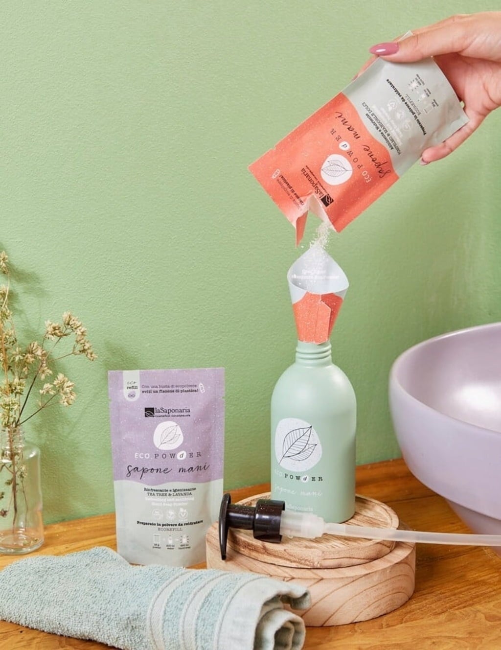 La Saponaria Fľaša na šampón EcoPowder - 1 ks