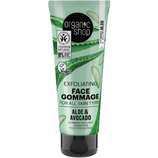 Organic Shop Exfoliating Face Gommage Aloe & Avocado - 75 ml