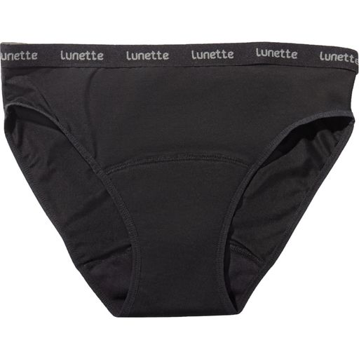 Lunette period panty. Fekete menstruációs bugyi - L