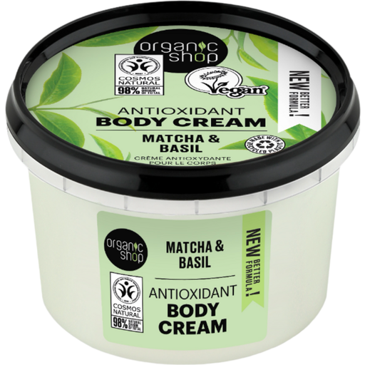 Organic Shop Antioxidant Body Cream Matcha & Basil - 250 мл