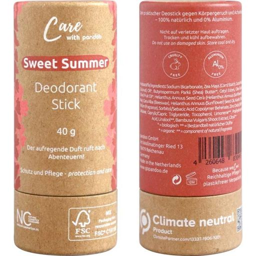 pandoo Deodorant v stiku Sweet Summer  - 40 g