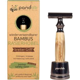 pandoo Holiaci strojček s bambusovou rukoväťou - široká rukoväť