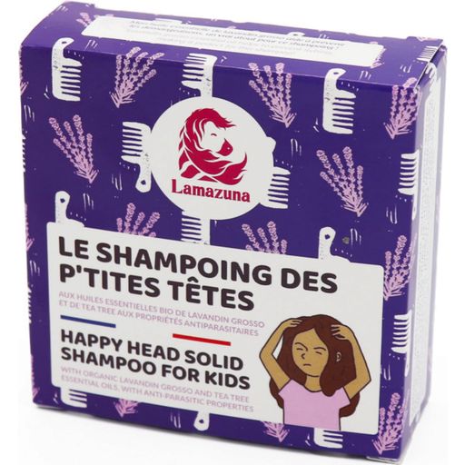 Lamazuna Trdni šampon za otroške lase Happy Head - 70 ml