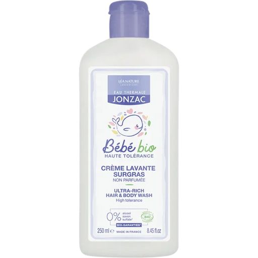 Jonzac BébéBio 2in1 Ultra-Rich Hair & Body Wash - 250 ml