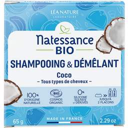 Natessance Shampoing Solide & Démêlant Coco - 65 g