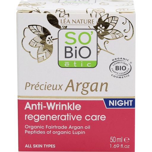 Précieux Argan - Crema Noche Regenerante Antiarrugas - 50 ml