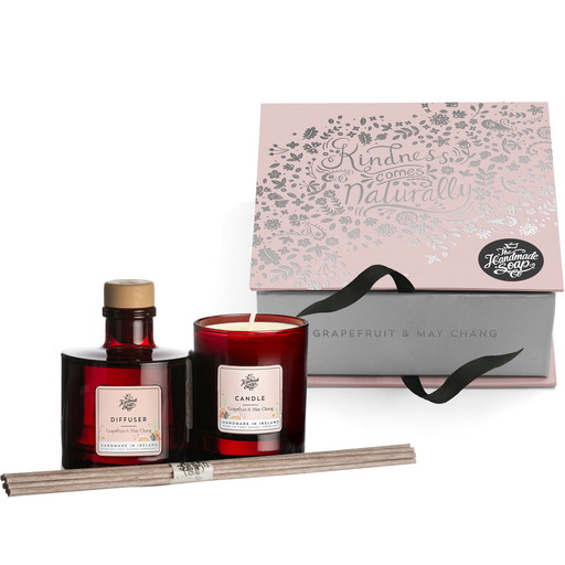 The Handmade Soap Company Gift Set Candle & Diffuser - Grapefruit & May Chang