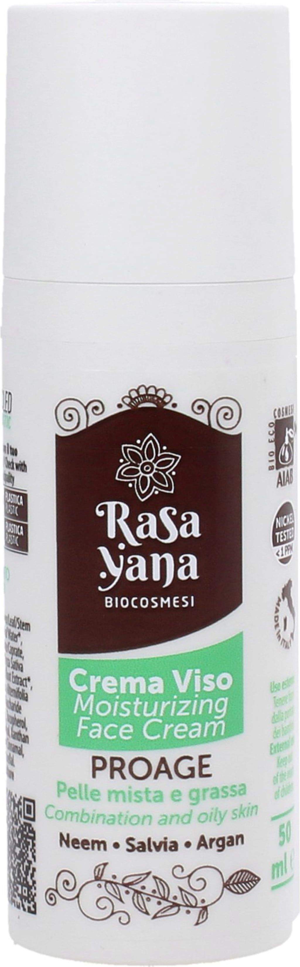 Rasayana Crema Viso Antiage Pelle Mista & Grassa - 50 ml