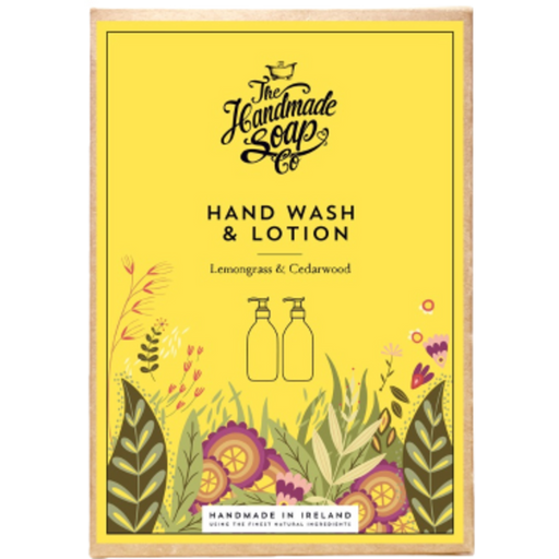 The Handmade Soap Company Darilni set milo za roke in losjon - Limonska trava in cedrovina