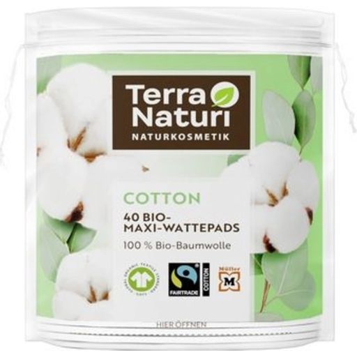 Terra Naturi COTTON Bio-Maxi-Wattepads - 40 Stuks
