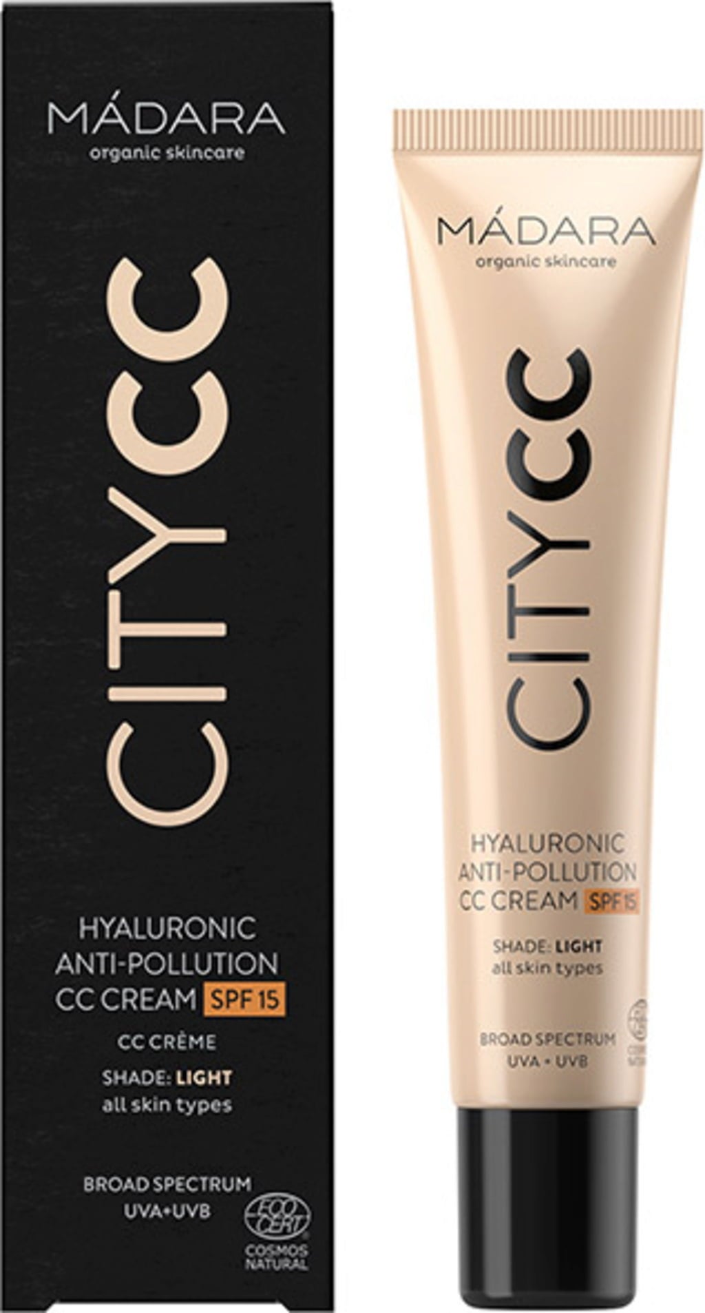 MÁDARA Organic Skincare CITY CC Anti-Pollution CC Cream SPF 15 - Light