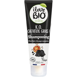 I LOVE BIO by LÉA NATURE Shampoo Aktivkohle & Blutorange - 250 ml