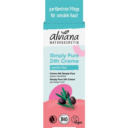 alviana Naturkosmetik Crema Simply Pure 24h - 50 ml