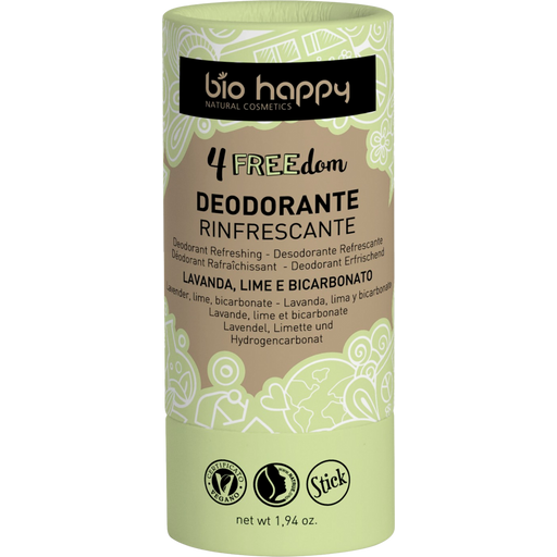 4FREEdom Deodorante Rinfrescante Lavanda e Lime - 55 g