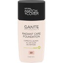 SANTE Naturkosmetik Radiant Care Foundation - 01 Warm Ivory