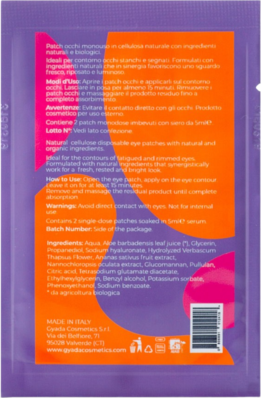 Brightening Sheet Mask for the Eyes No. 2 - 5 ml