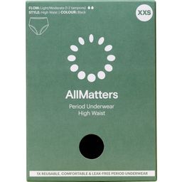 AllMatters Period Underwear - High Waist Black - XXS