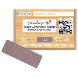 Zao Refill Rectangle Eye Shadow - 122 Pearly Desert Rose