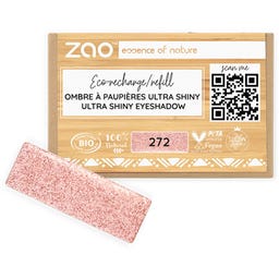 Zao Refill Rectangle Eye Shadow - 272 Ultra Pearly Fairy Pink