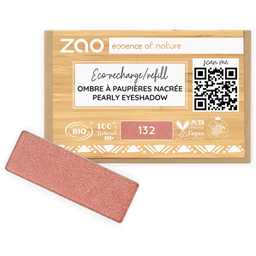 Zao Refill Rectangle Eye Shadow - 132 Peach Pink