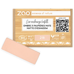 Zao Refill Rectangle Eye Shadow - 218 Apricot Nude