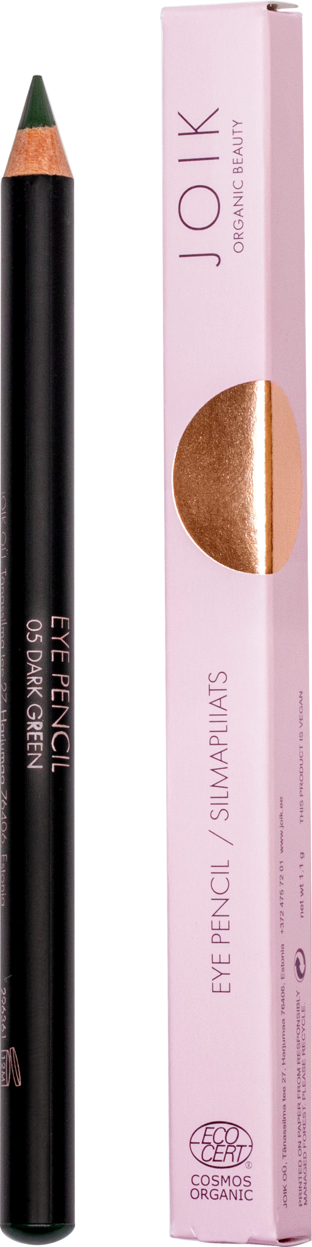 JOIK Organic Eye Pencil - 05 Dark Green