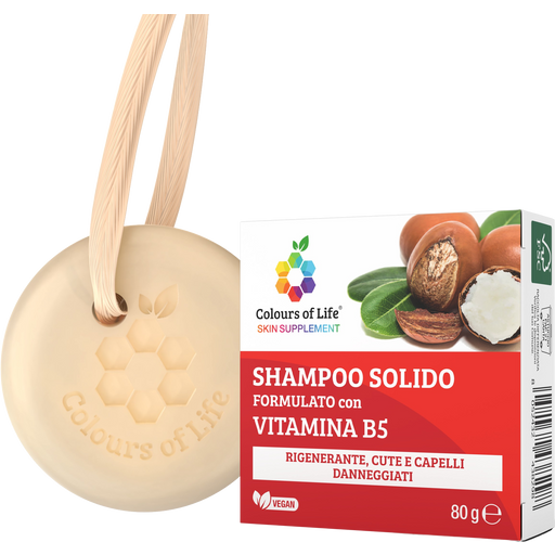 Optima Naturals Colours of Life Vitamin B5 Solid Shampoo - 80 g