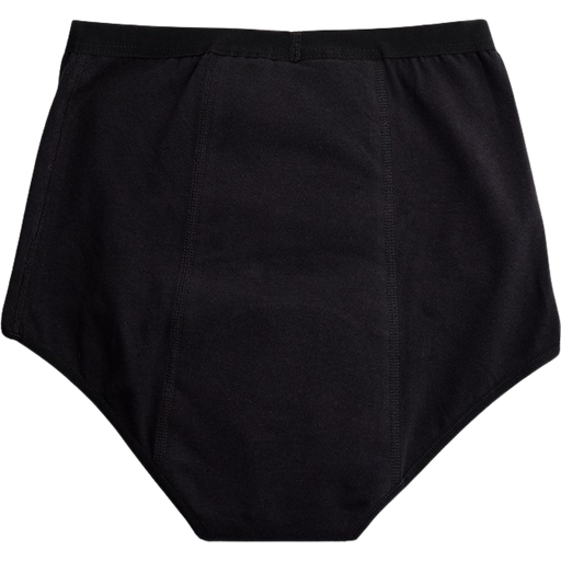 High Waist Period Underwear, Light Flow - Black - XS