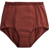 High Waist Period Underwear, Light Flow - Rust-red 