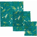 Bee's Wrap Mehiläisvahakangas aloituspakkaus - Ocean Print