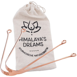 Himalaya's Dreams Gratte-langue en Cuivre, Lot de 2 - 1 set