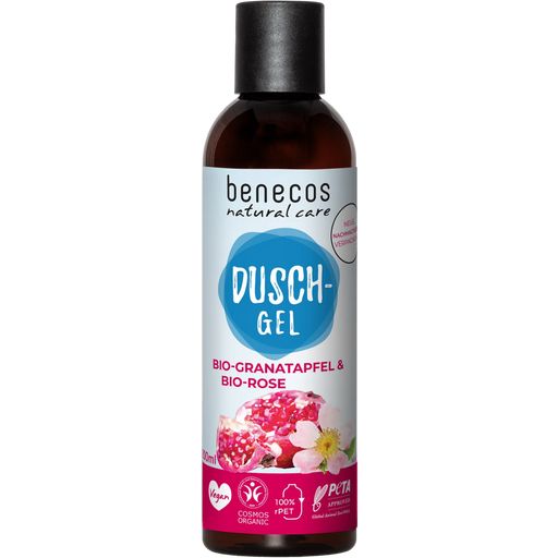 benecos Pomegranate & Rose Natural Shower Gel - 200 ml