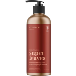Super Leaves 2in1 Shampoo Body Wash Bergamo & Ylang Ylang - 473 ml