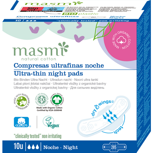 Organic Sanitary Towels Ultra Day & Night - Night