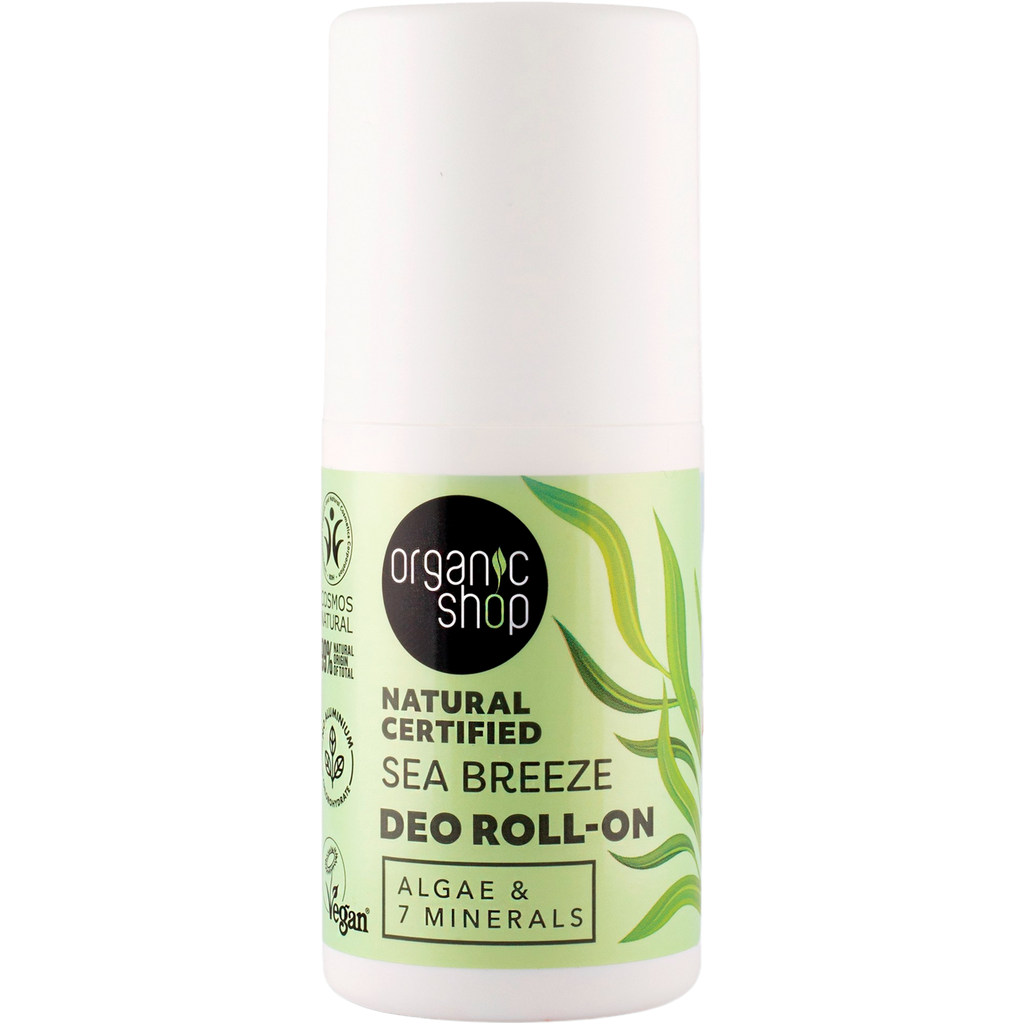 Organic Shop Sea Breeze Deodorant Roll-On, 50 ml - Ecco Verde