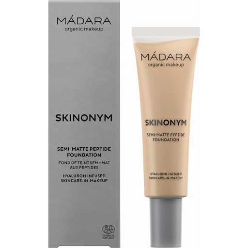 MÁDARA Organic Skincare SKINONYM Semi-Matte Peptide Foundation - 35 True Beige