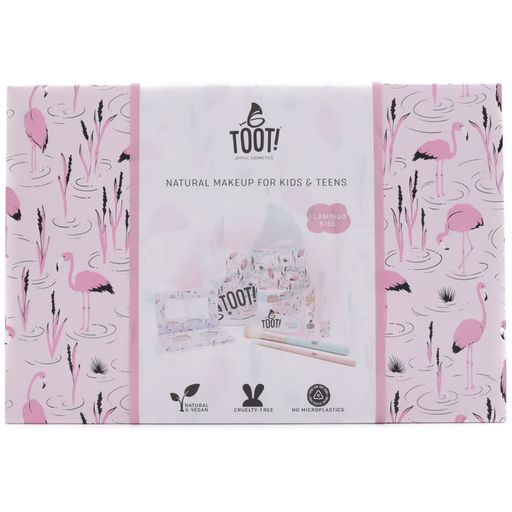 TOOT! Flamingo Kiss Natural Makeup Box Set - 1 sada