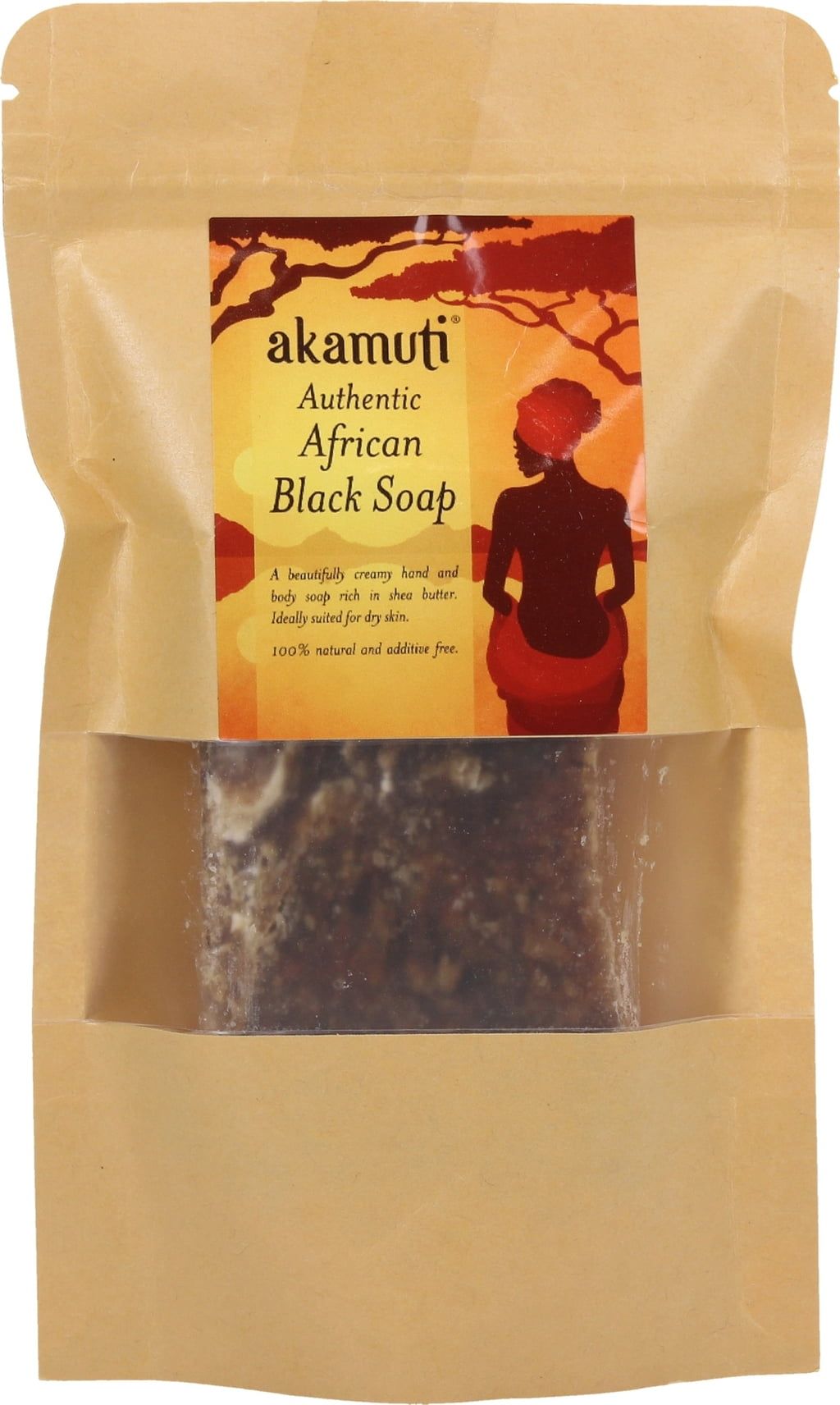 Akamuti African Black Soap Bar - 130 g