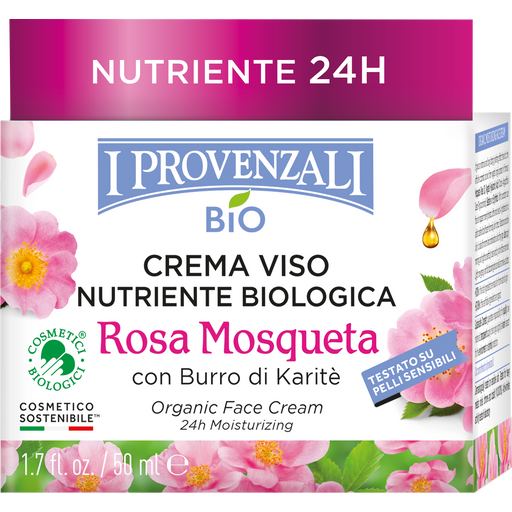 Rosa Mosqueta Crema Viso 24h Biologica Nutriente - 50 ml
