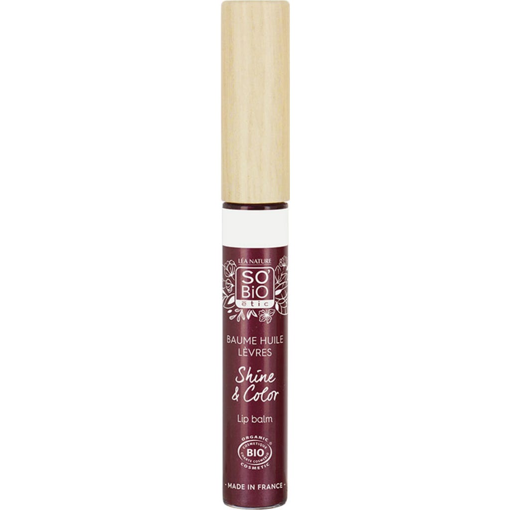 LÉA NATURE SO Bio Étic Lippenbalsam Shine&Color – Rosé Diamant, Pflegend & Glänzend, Vegan, Made In France, 5 Ml
