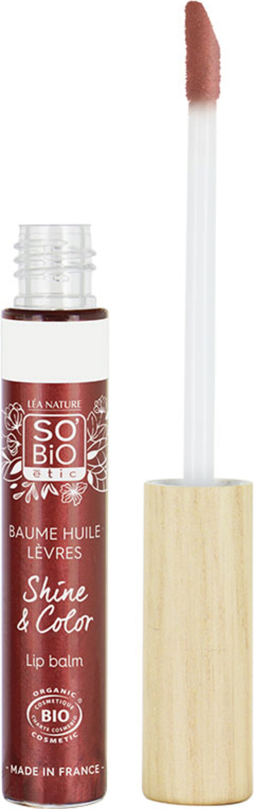 LÉA NATURE SO BiO étic Shine & Color Lip Balm  - 43 Rouge corail