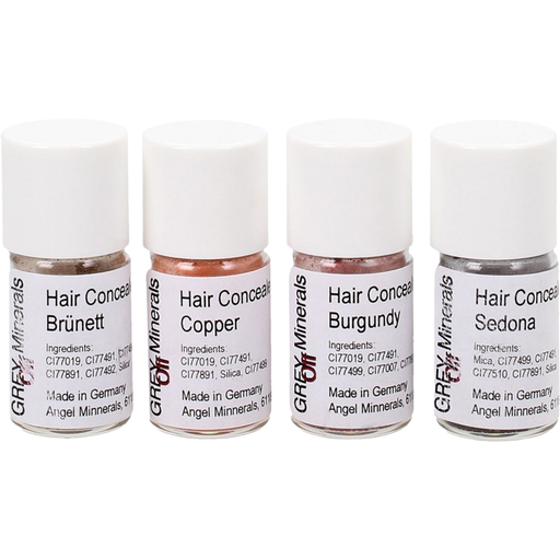 ANGEL MINERALS Grey Off Hair Concealer Set di Campioni - Red