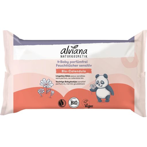 alviana Натурална козметика Бебешки кърпички sensitiv - 48 Броя
