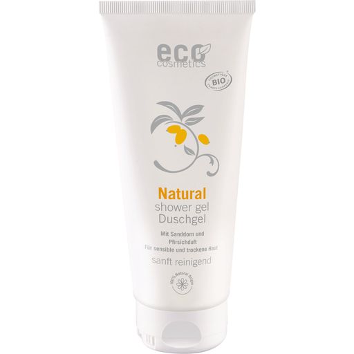 eco cosmetics 2i1 vårdande duschgel havtorn & persika