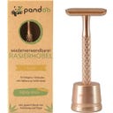 pandoo Rasierhobel aus Metall - Gold