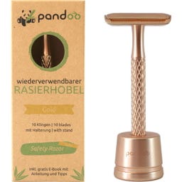 pandoo Rasierhobel aus Metall - Gold