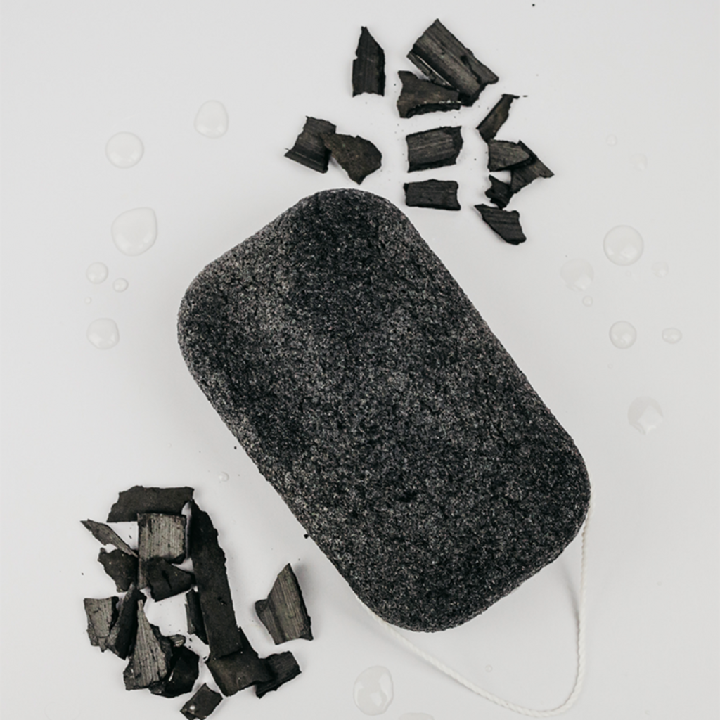 BANBU Activated Charcoal Konjac Body Sponge  - 1 Pc