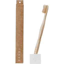 BANBU Bamboo Toothbrush - Medium  - White