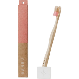 BANBU Četkica za zube od bambusa - Srednja - Ružičasta