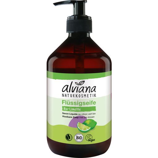 alviana Naturkosmetik Flüssigseife Bio-Limette - 500 ml